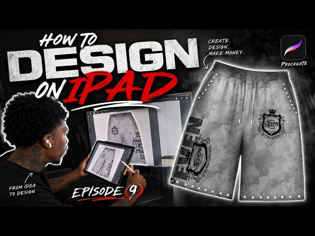How I Design Clothes on An iPad Using Procreate EP 9  ( No Gatekeeping