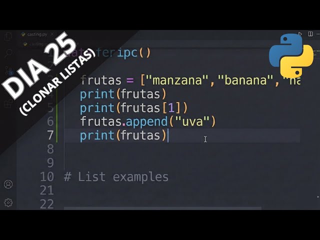 Como COPIAR una LISTA en Python  (Día 25) | Reto 30 Días