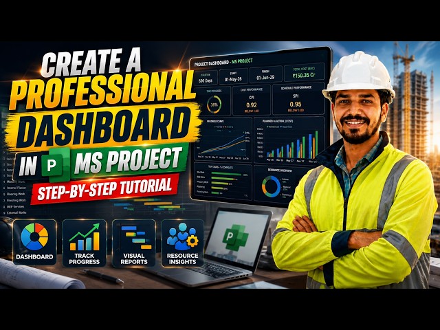 Create a Professional Dashboard in MS Project