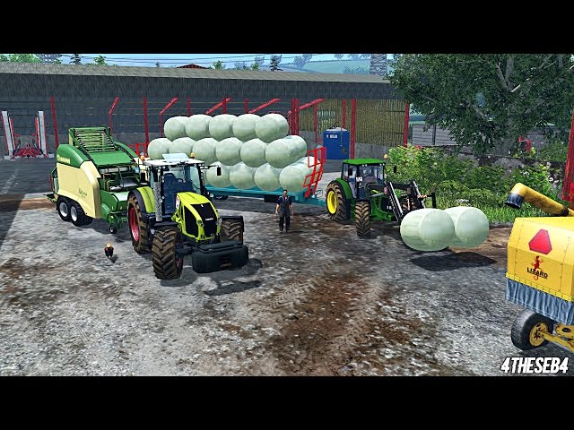 Farming Simulator 15 - Seb & Hanmark - Krone Ultima CF155XC + Ramassage de balles
