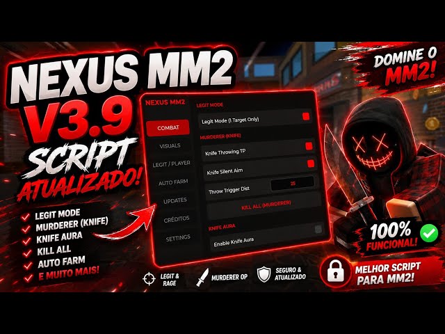 💥NEXUS MM2 BEST SCRIPT FOR MM2 DIRECT LINK KILL ALL FLING ALL AIMBOT AUTO FARM GOD MODE💀🔥