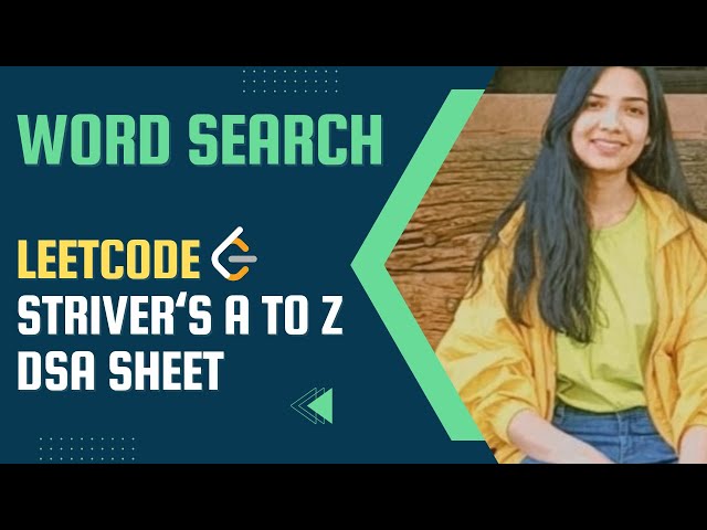 Word Search | Leetcode | Medium | Java | Recursion | Striver's A to Z DSA Course/Sheet