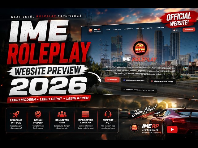 iMe Roleplay Website Preview 2026 #imeroleplay #windahbasudara #webdeveloper #motionklip  #motionime