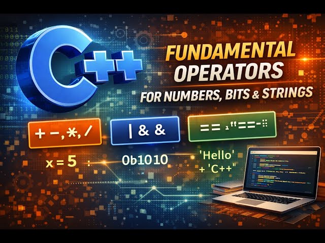 Podcast - C++ Basic Operators on Fundamental Data Types