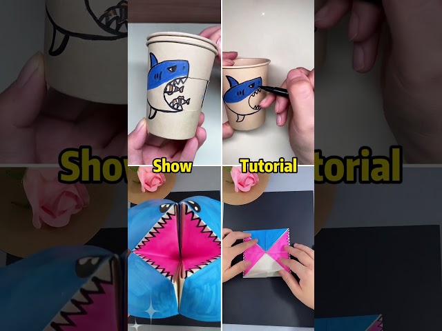 Let's make two shark crafts!🦈 #diy #craft #diytoys #easycraft #diycraft #craftideas