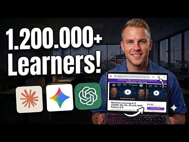 Machine Learning A-Z  ML, DL, AI with AWS, Python & R Full Udemy Course in 13 minutes 