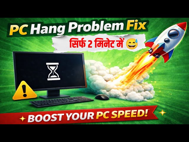 PC Hang Problem Fix | Computer Hang Hone Ka Permanent Solution 🔥| Hang Problem Fix Without Software