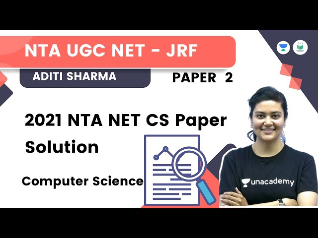 2021 NTA NET CS Paper Solution | Paper - 2 | NTA UGC NET JRF | Aditi Sharma