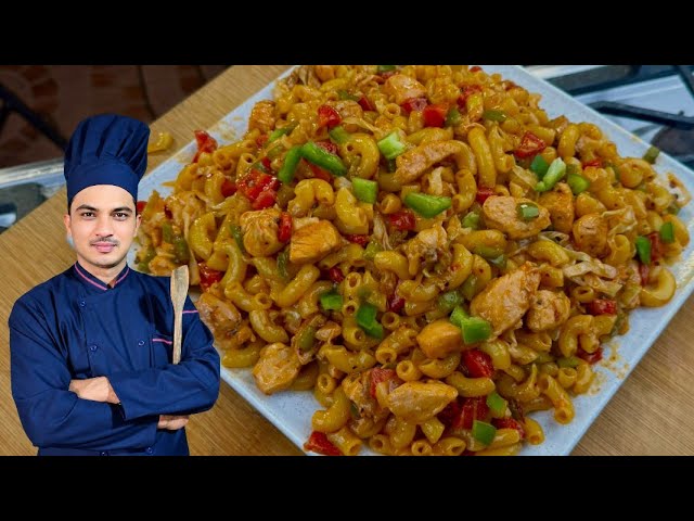 How To Make Chicken Macaroni By Chef M Afzal | Restaurant Style Chicken Macroni Recipe |