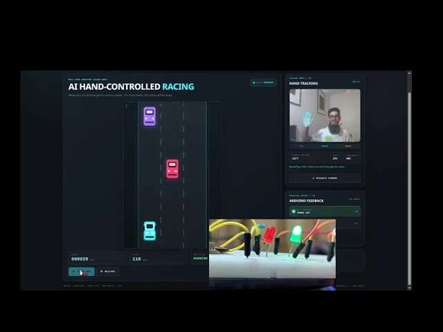 I Built an AI Hand-Controlled Racing Game with Arduino