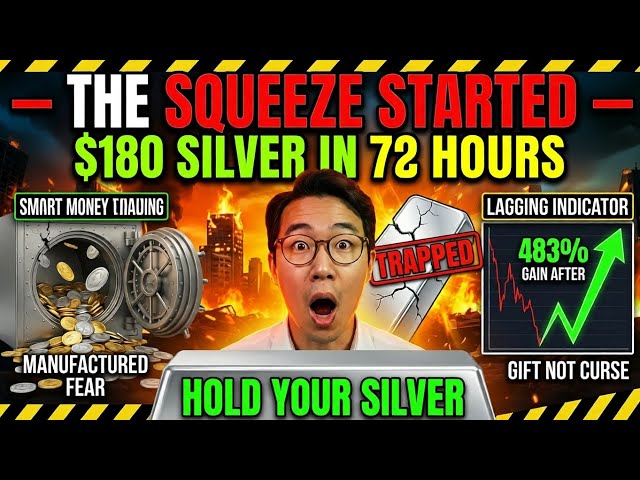 "THE SQUEEZE STARTED: $180 Silver Is Now 72 Hours Away"