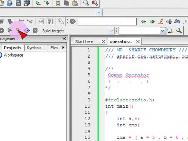Bangla C programming tutorial -13- operator (8) Comma Operator