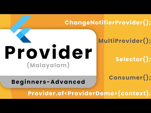 Flutter Provider Beginner to Advanced in Malayalam