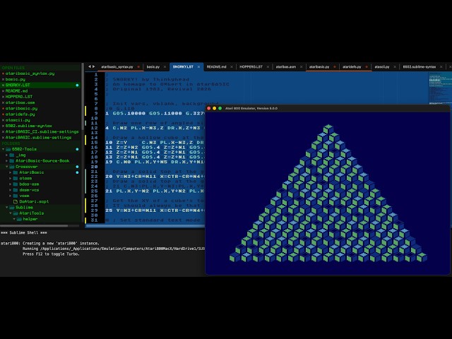 Thinkyhead Live! — Retro Coding - Atari 800