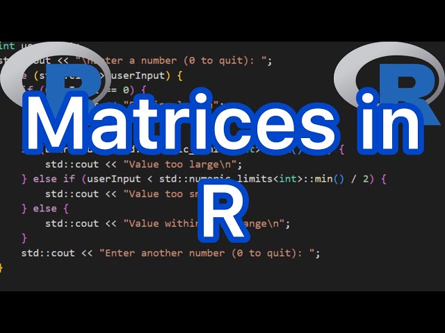Learning matrics in R programming language