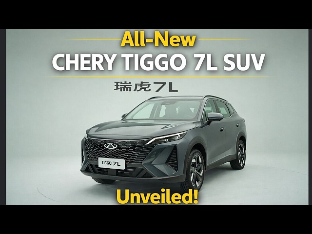 Primer vistazo al Chery Tiggo 7L 2026: la pantalla deslizante de 15.6” lo cambia todo 🚗