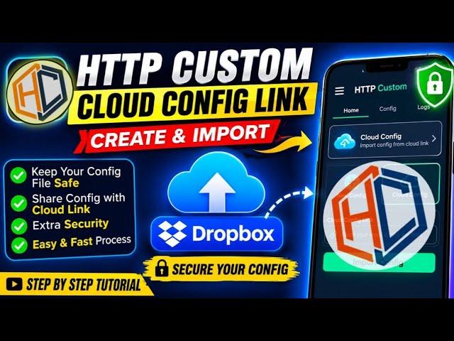 How to Create & Import HTTP Custom Cloud Config Link | Secure Config Tutorial