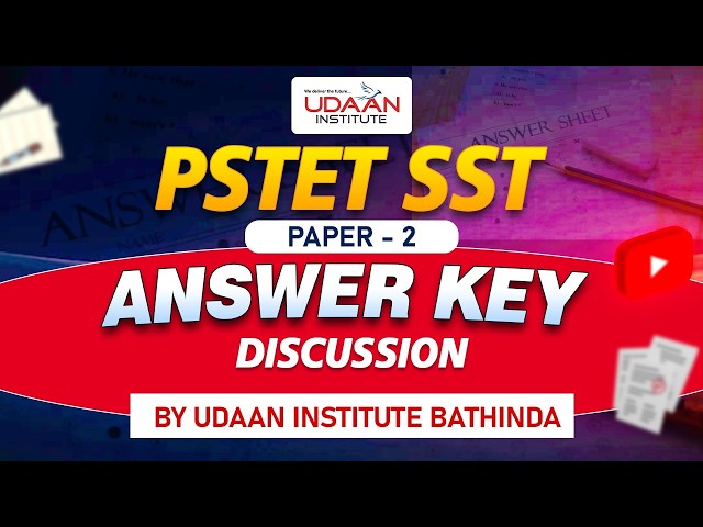 PSTET SST PAPER ANSWER KEY