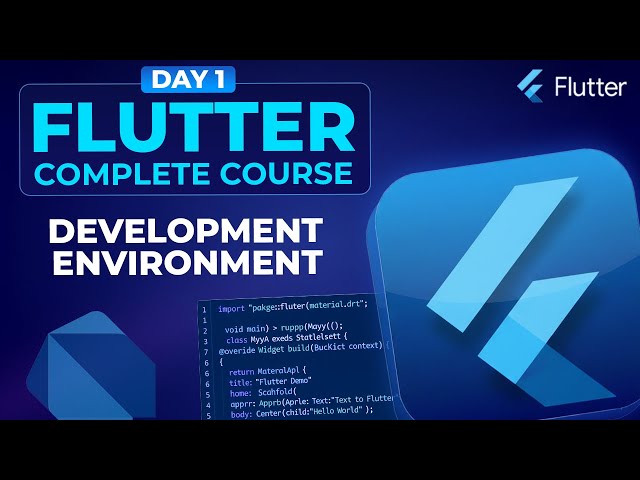 Flutter Environment Setup - Flutter Course for Beginners #1