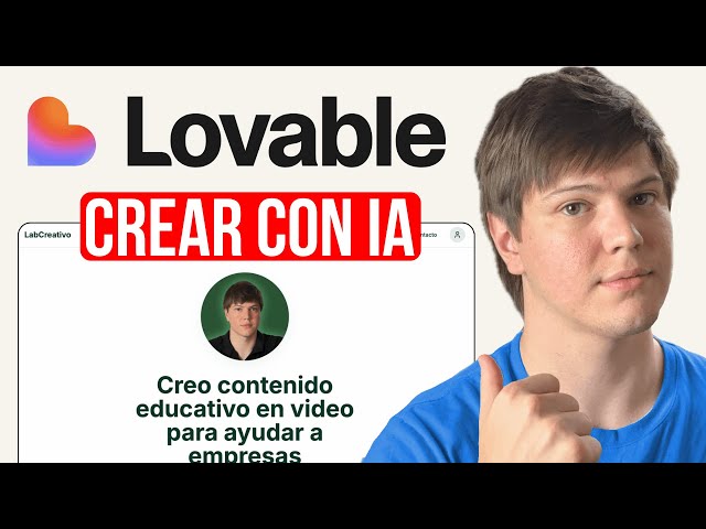 Como CREAR una PAGINA WEB con IA (En 15 Minutos) | Lovable Tutorial en Español