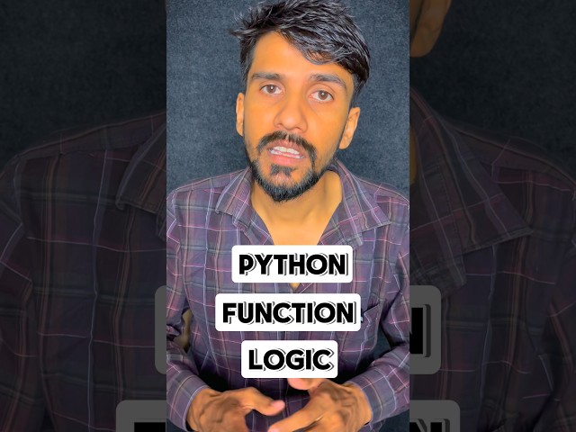 Python Function Logic That Takes You From Beginner to Advanced #coding #python #ai #programming #...