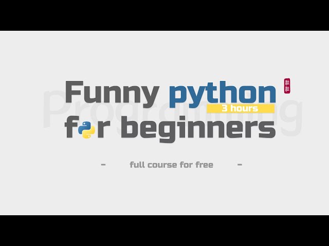 Funny Python Free For Beginners Full Course｜ 32（Test 1）