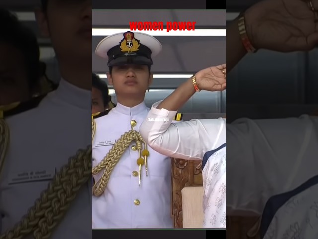 Lt. commander Yashasvi Solanki with president mam #adc #president #parasf