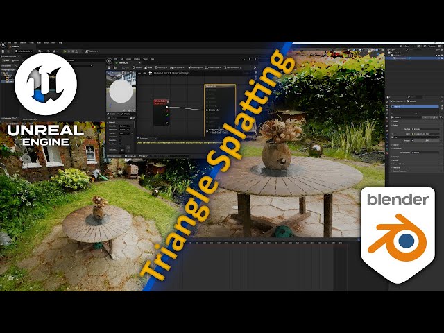 How to Import Triangle Splatting into Unreal and Blender