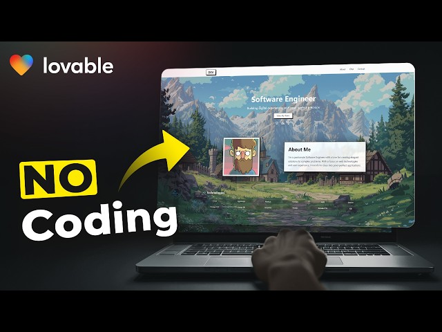 Build a STUNNING Portfolio Website From Scratch with AI (No Coding!)