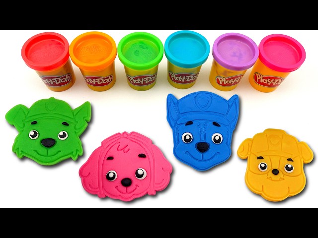 Learn Colors and Make Paw Patrol with Play-Doh | Preschool Toddler Learning Video