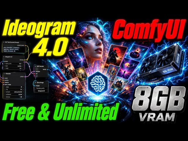 Ideogram 4.0 on 8GB VRAM! Perfect Text & Designs (Free ComfyUI Workflow)