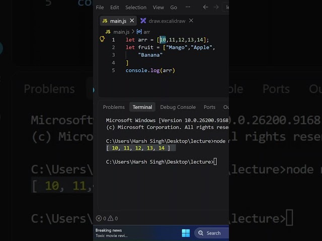 JavaScript Course 2026 | Lecture 39 | Arrays in JavaScript | Beginner to Advanced