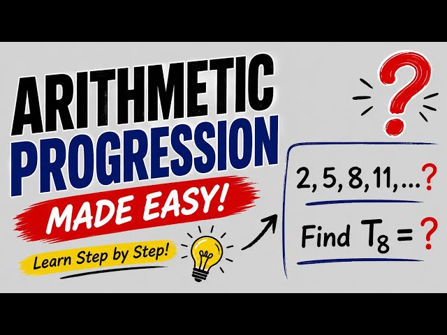 Arithmetic Progression (AP) Explained #ArithmeticProgression #MathTutorial #LearnMath