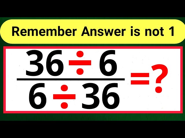 Most people Get This Simple Math Question WRONG ?