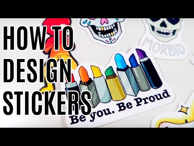 How To Design Stickers and Merch | DIY Stickers and RedBubble Tutorial