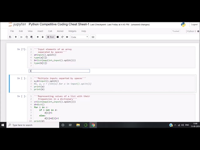 Input with spaces: Competitive Coding with Python