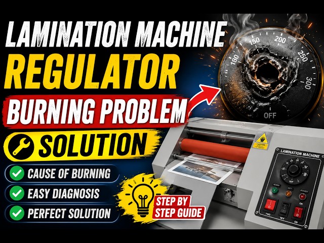 Lamination Machine Regulator Burning Problem 🔥 || Quickfix || Cause & Solution | Step-by-Step Repair