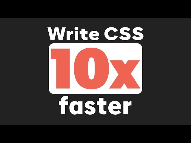You can use Emmet with CSS!