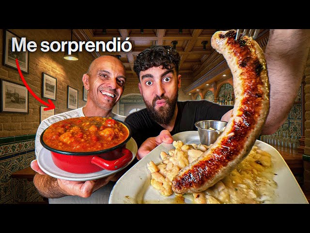 I tried traditional Catalan food in Barcelona.