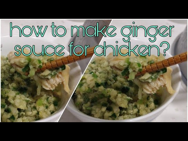 quick and easy way to prepare ginger souce for steam chicken| daisy tolentino