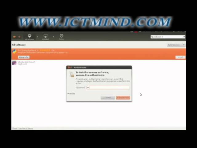 Download python IDLE installation on Ubuntu Linux