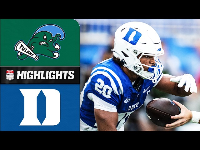 Tulane Green Wave vs. Duke Blue Devils | Full Game Highlights | ESPN College Football