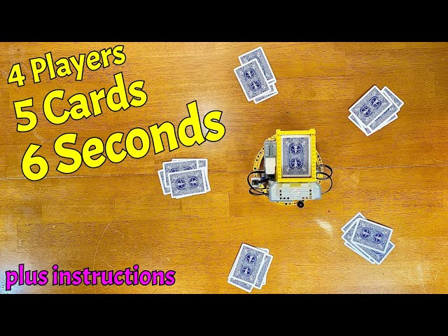Super Fast Automatic Card Dealer made from LEGO