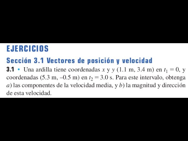 Calculating the Components of Average Velocity, Their Magnitude, and Direction | Sears and Zemansky.