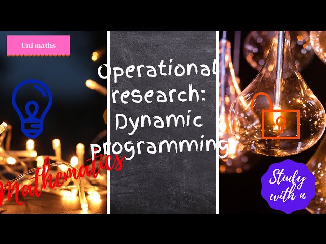 Dynamic Programming (Operations Research)