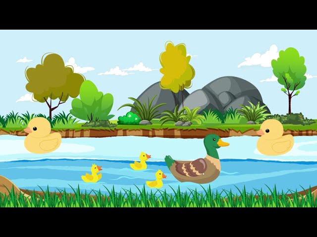 Five Little Ducks 🦆 | Nursery Rhymes for Kids | Fun & Learning