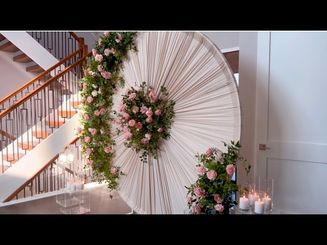 DIY - Sunburst Floral Hoop Backdrop 