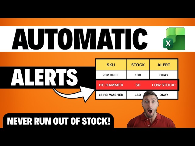 The Easiest Way to Track Inventory in Excel (With Alerts!)