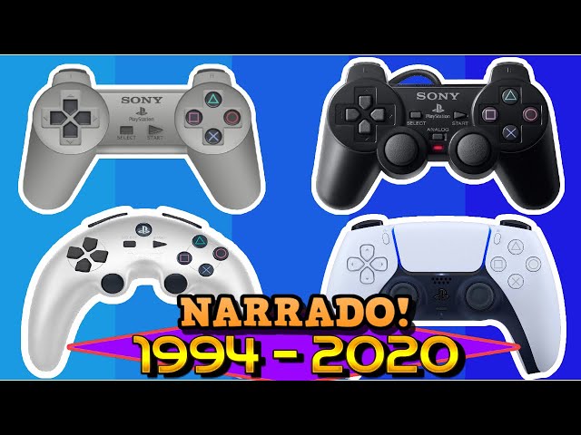 THE EVOLUTION OF PLAYSTATION CONTROLLERS (1994 - 2020) (PS1 - PS2 - PS3 - PS4 - PS5 - dualshock)
