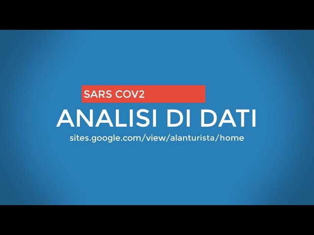 ANALISI DI DATI PER IL CORONA VIRUS IN ITALIA CON PYTHON